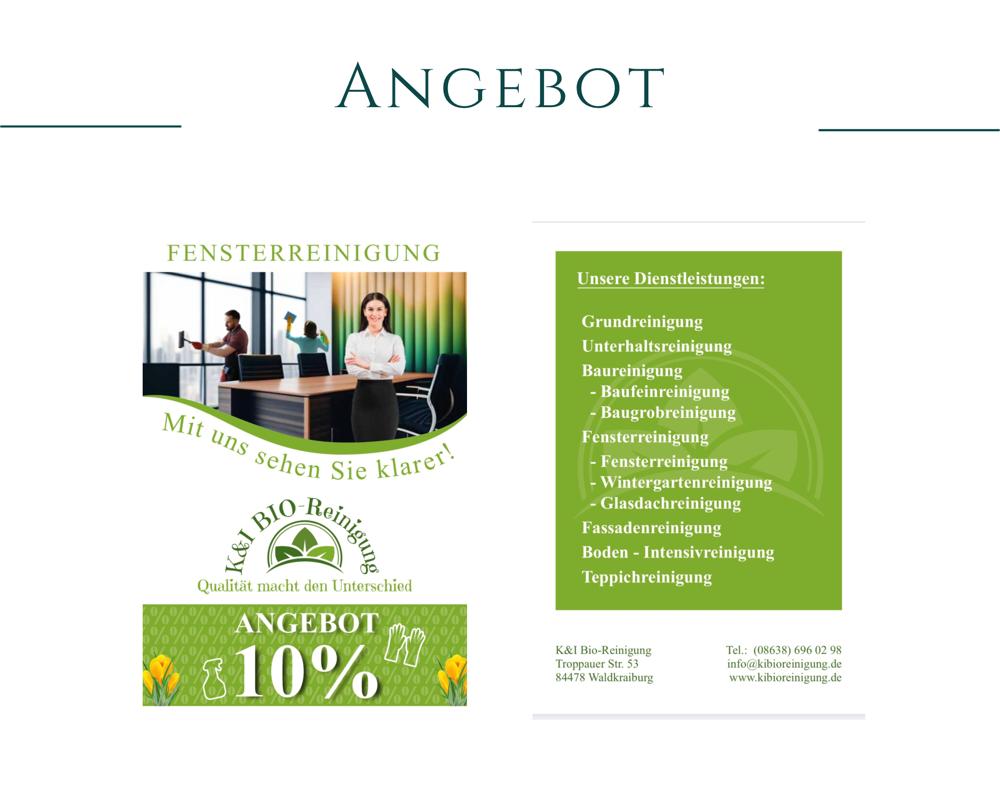 Fensterreinigung Angebot, K&I Bio-Reinigung